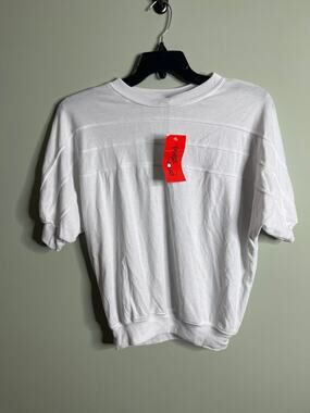 Pebble Court Vintage White Tee Large